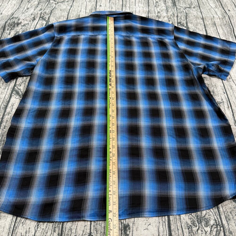 Dixxon Flannel Co Auto Angio Plaid Shirt Mens 2XL Short Sleeve Bamboo Blend - Picture 9 of 11